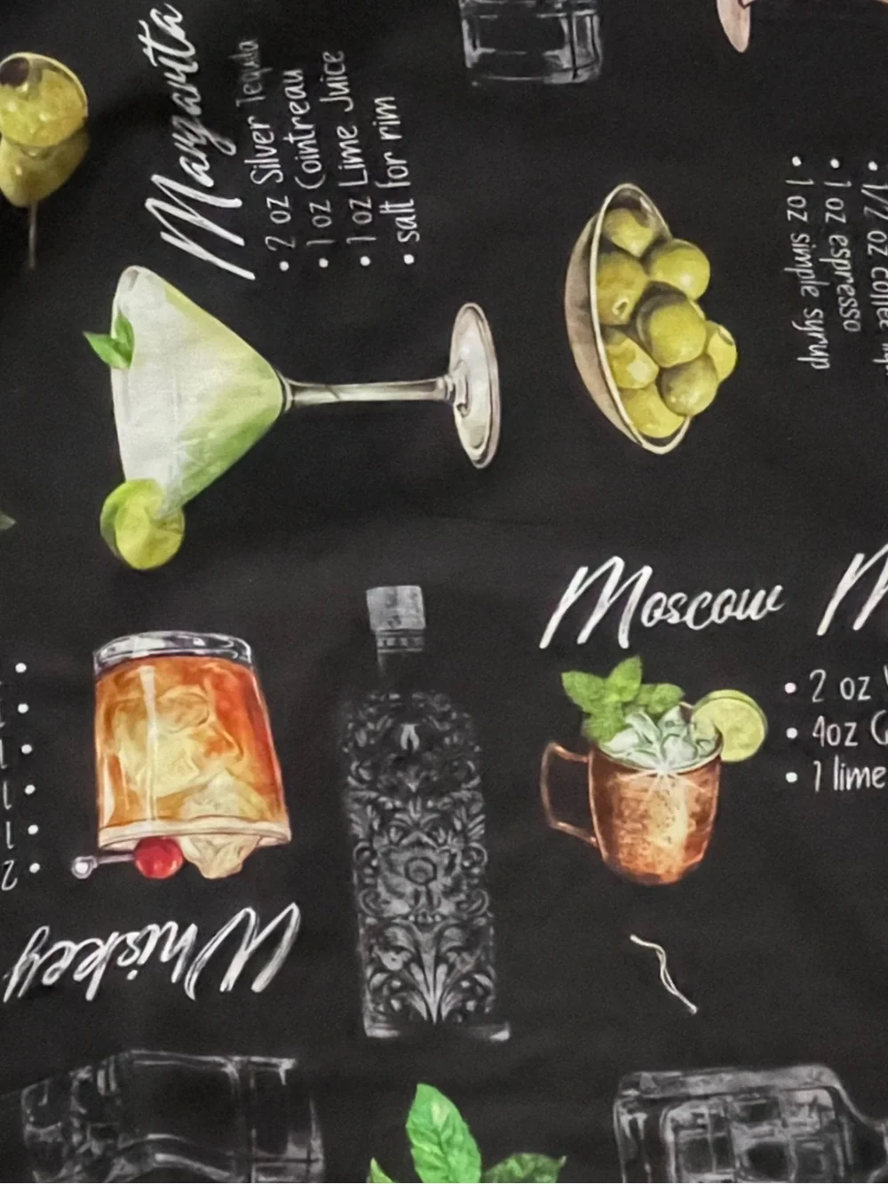 Upcycled T-Shirt Quilt or Throw Cocktail Theme